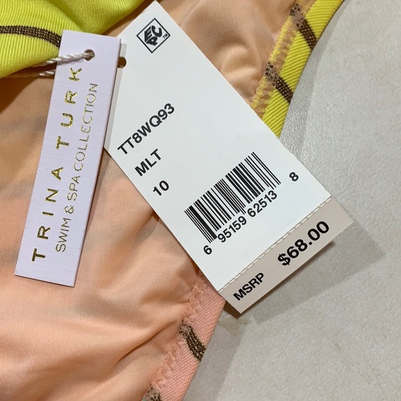 Trina Turk Lurex Stripe Basic Hipster‎ Swim Bottom - Picture 5 of 8